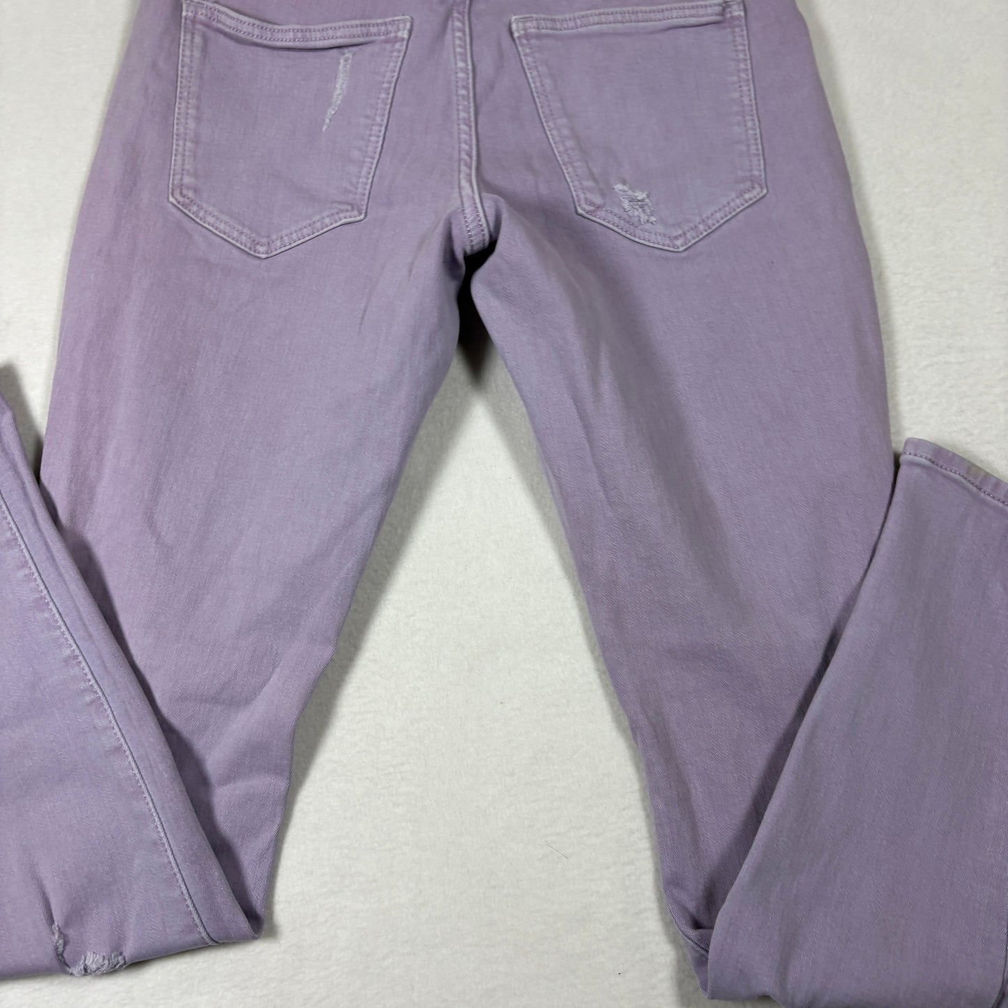 Universal Thread Womens Jeans 2/26R High Rise Skinny Purple Distressed Y2K