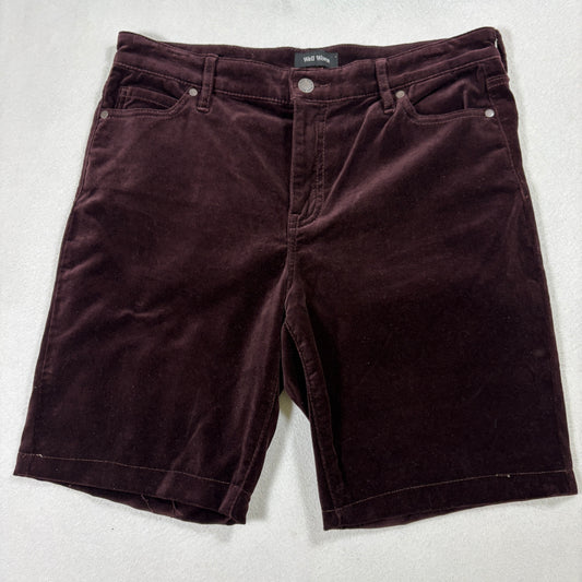 Well Worn Mens Corduroy Shorts Size 30 Brown Stretch Casual Vintage Style