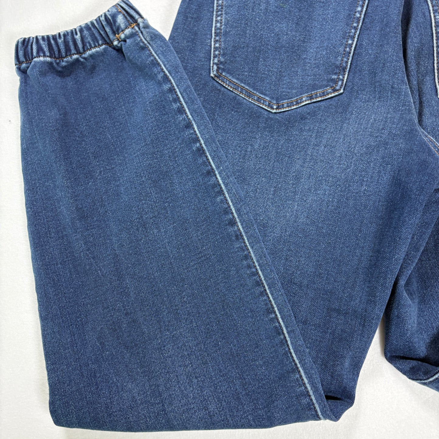 Express Women’s Jogger Jeans 4R Super High Rise Dark Wash Baggy Barrel Leg Denim