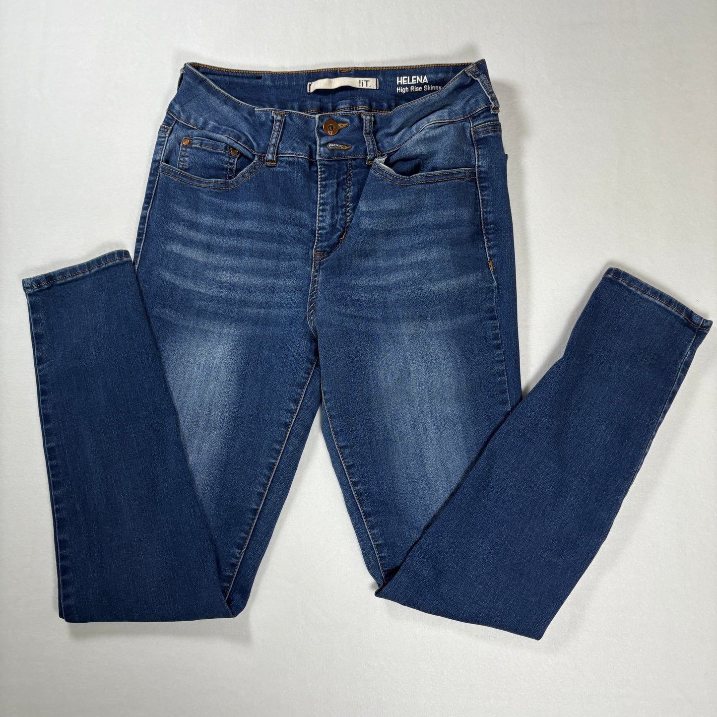 !iT Helena High Rise Skinny Jeans Women’s 8 Medium Wash Stretch Slim Fit Denim
