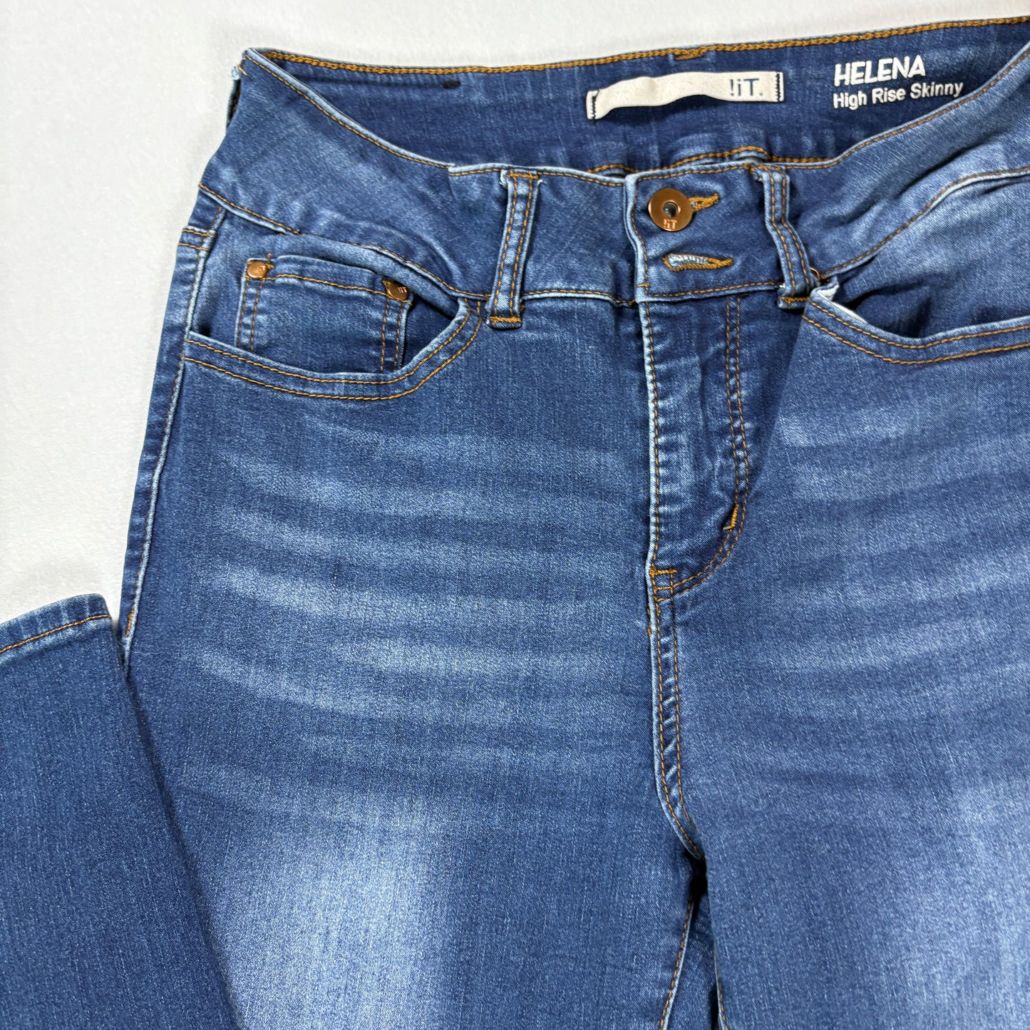 !iT Helena High Rise Skinny Jeans Women’s 8 Medium Wash Stretch Slim Fit Denim