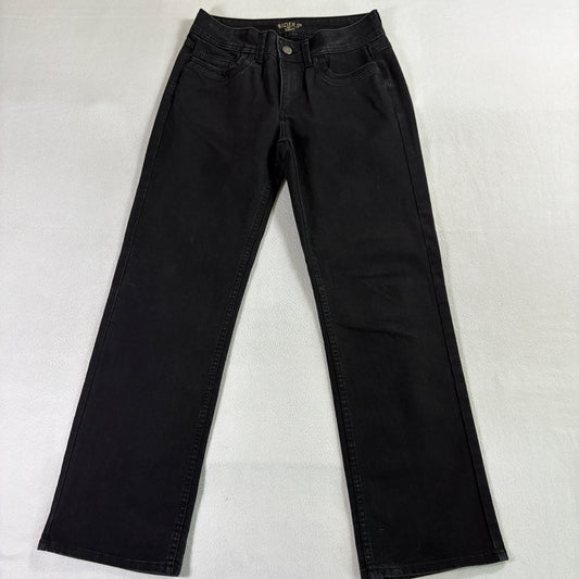 Y2K Bootcut Jeans Riders Lee Tag 10 Fits Like 30x31 Black Stretch Denim Pant