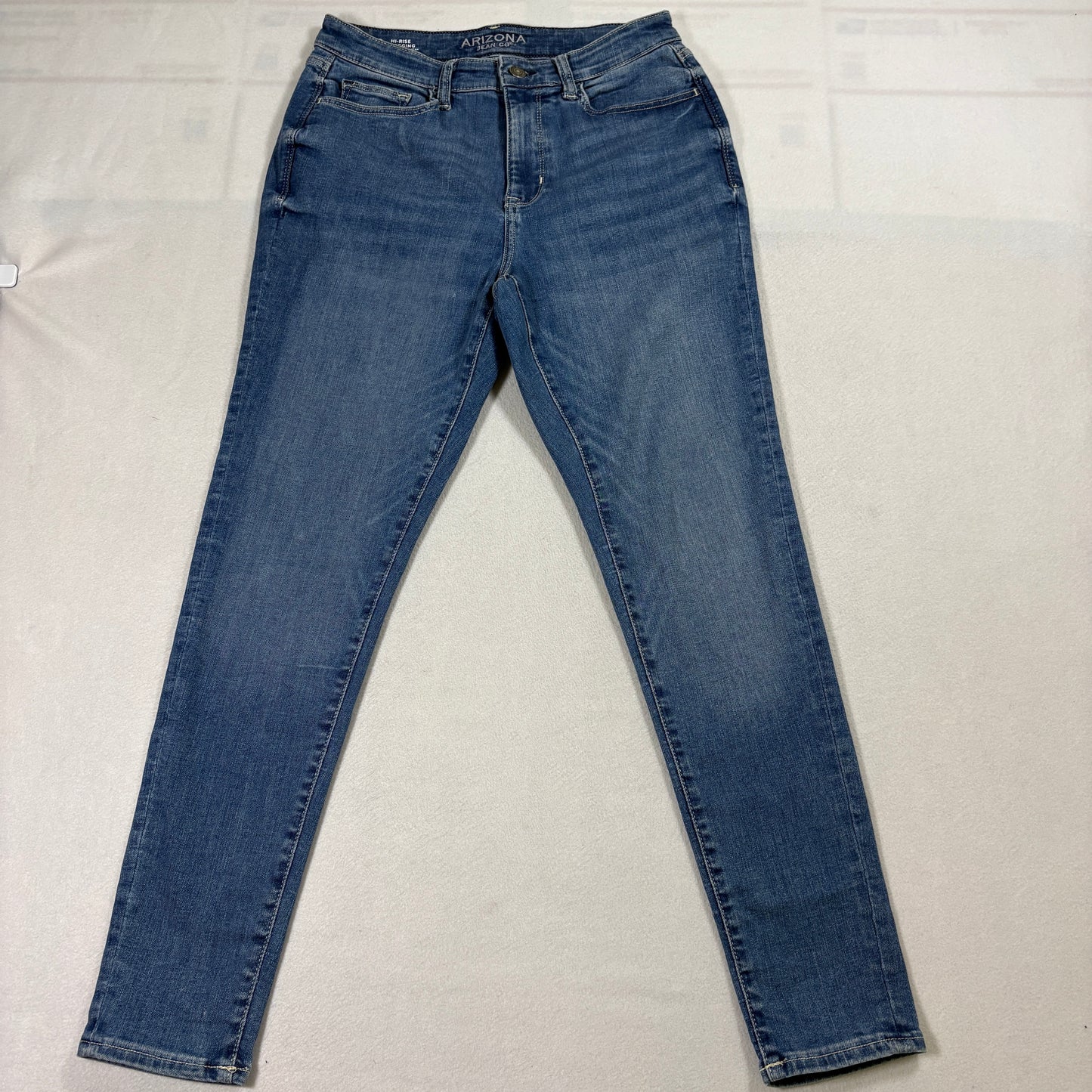 Arizona Jean Co Womens Jeans Size 9 Blue Hi Rise Jegging Stretch Skinny Fit