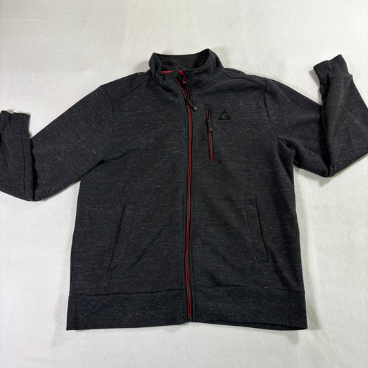 Gerry Track Jacket Full Zip Mens L Fits Like Large Black Tech Fleece Outdoor