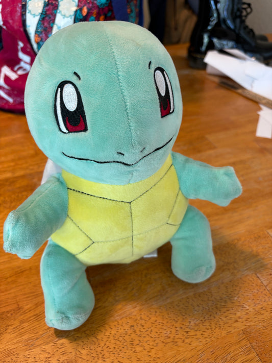 Pokemon Squirtle Plush 8” Stuffed Toy Official Nintendo 2018 Soft Cute Collectible