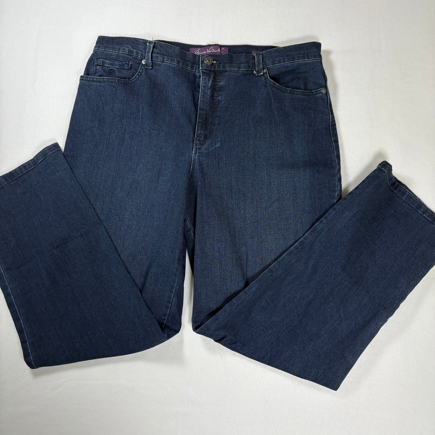 Gloria Vanderbilt Amanda Jeans Women’s 14 Dark Wash Classic Tapered High Rise Denim