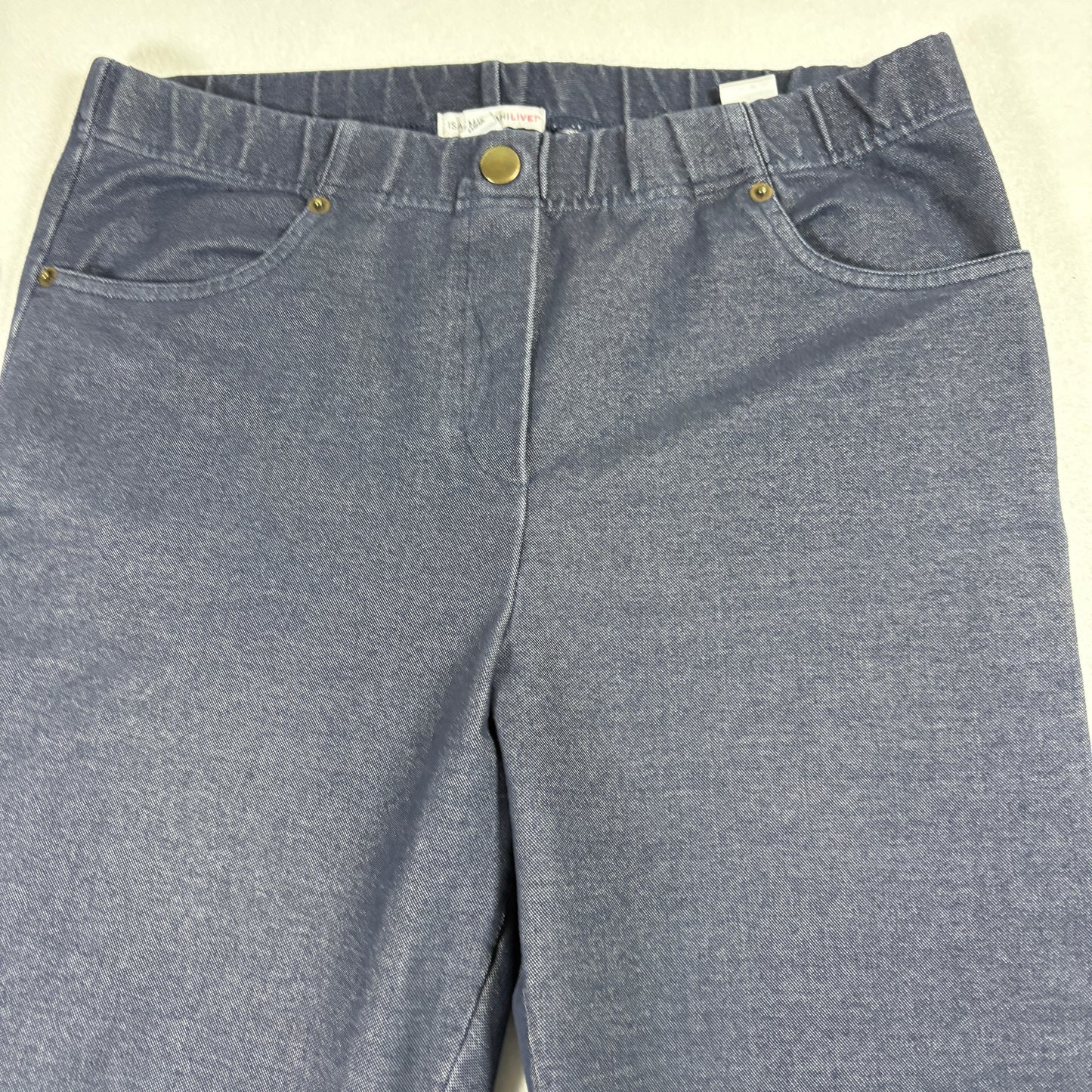 Isaac Mizrahi Live Womens Jeans M Dark Wash Denim Stretch Straight Y2K Vintage