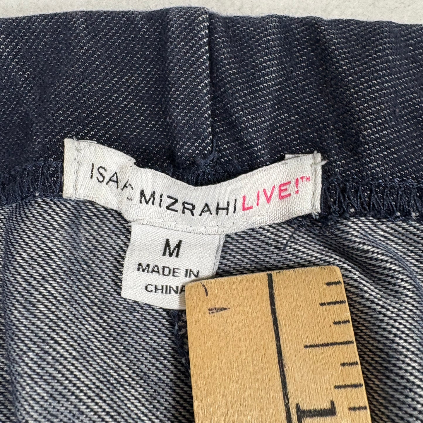 Isaac Mizrahi Live Womens Jeans M Dark Wash Denim Stretch Straight Y2K Vintage