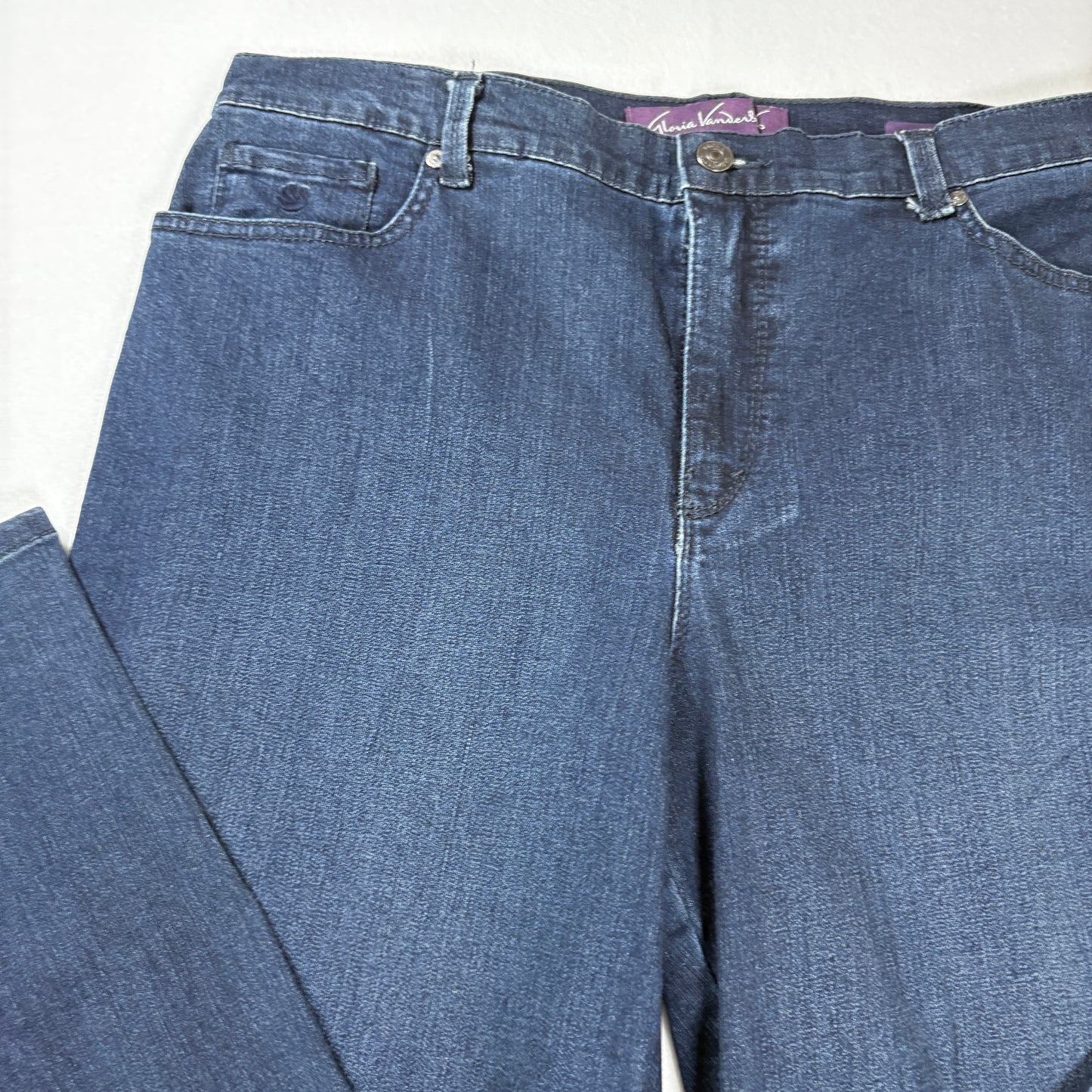 Gloria Vanderbilt Amanda Jeans Women’s 14 Dark Wash Classic Tapered High Rise Denim