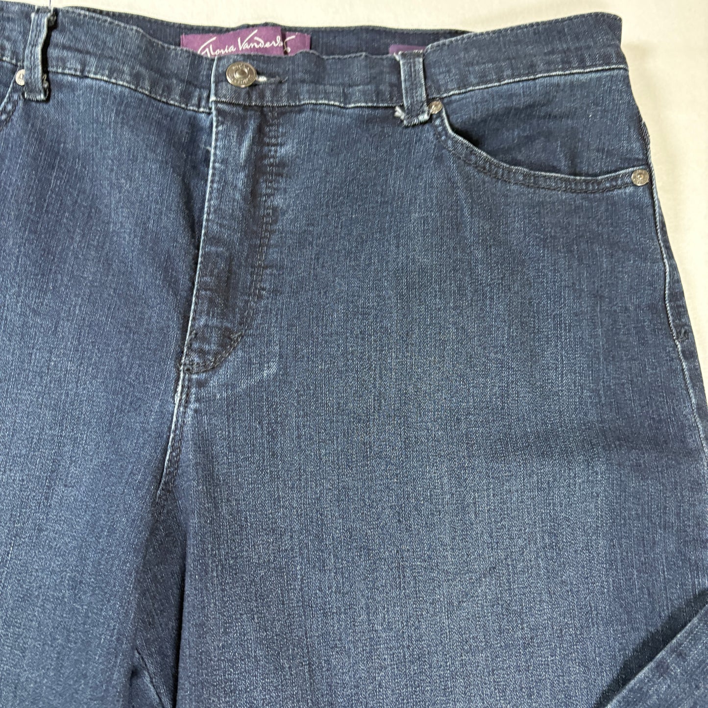 Gloria Vanderbilt Amanda Jeans Women’s 14 Dark Wash Classic Tapered High Rise Denim