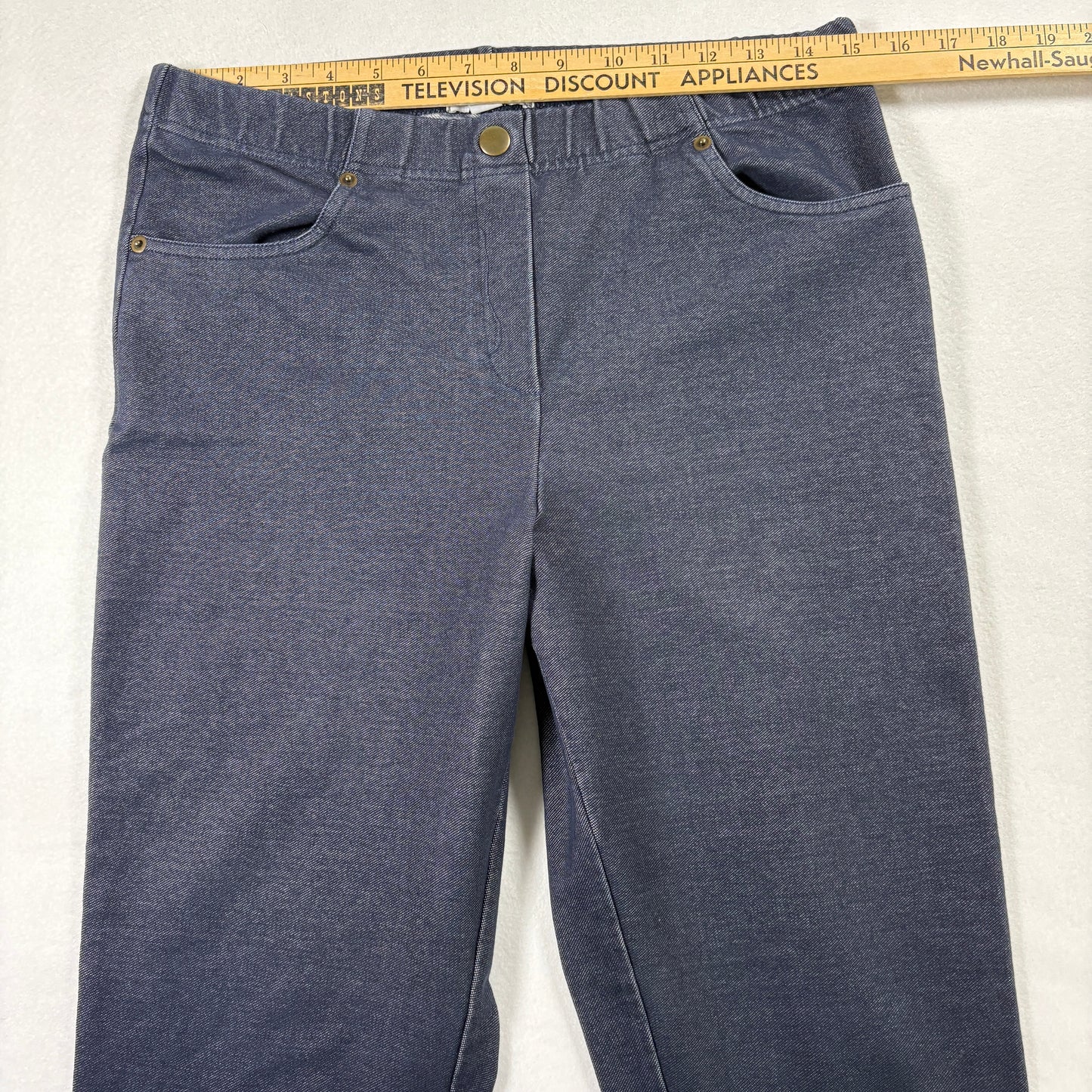 Isaac Mizrahi Live Womens Jeans M Dark Wash Denim Stretch Straight Y2K Vintage