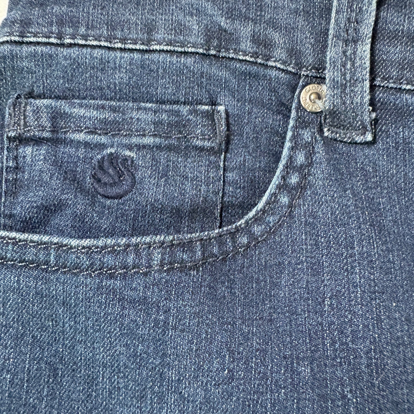 Gloria Vanderbilt Amanda Jeans Women’s 14 Dark Wash Classic Tapered High Rise Denim