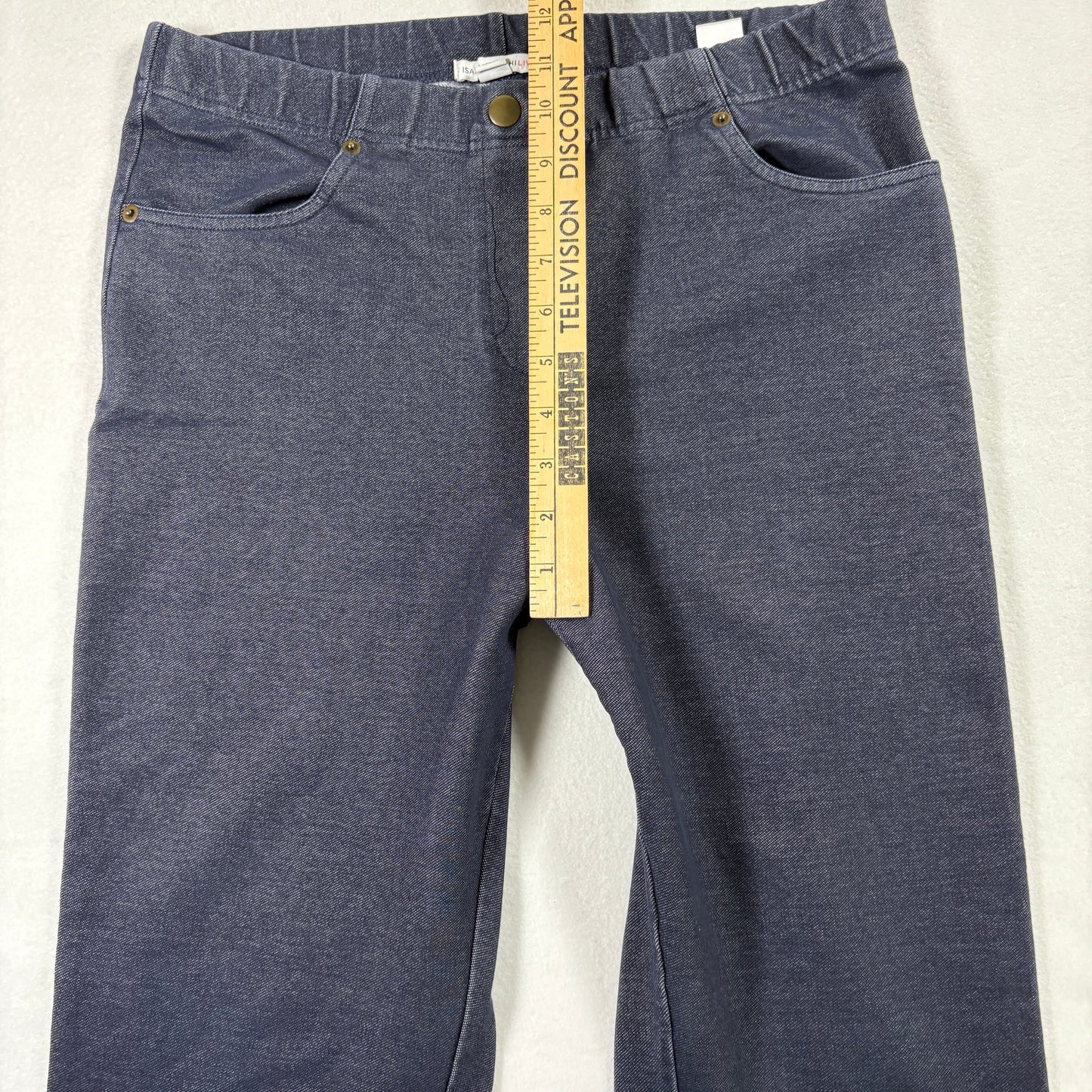 Isaac Mizrahi Live Womens Jeans M Dark Wash Denim Stretch Straight Y2K Vintage