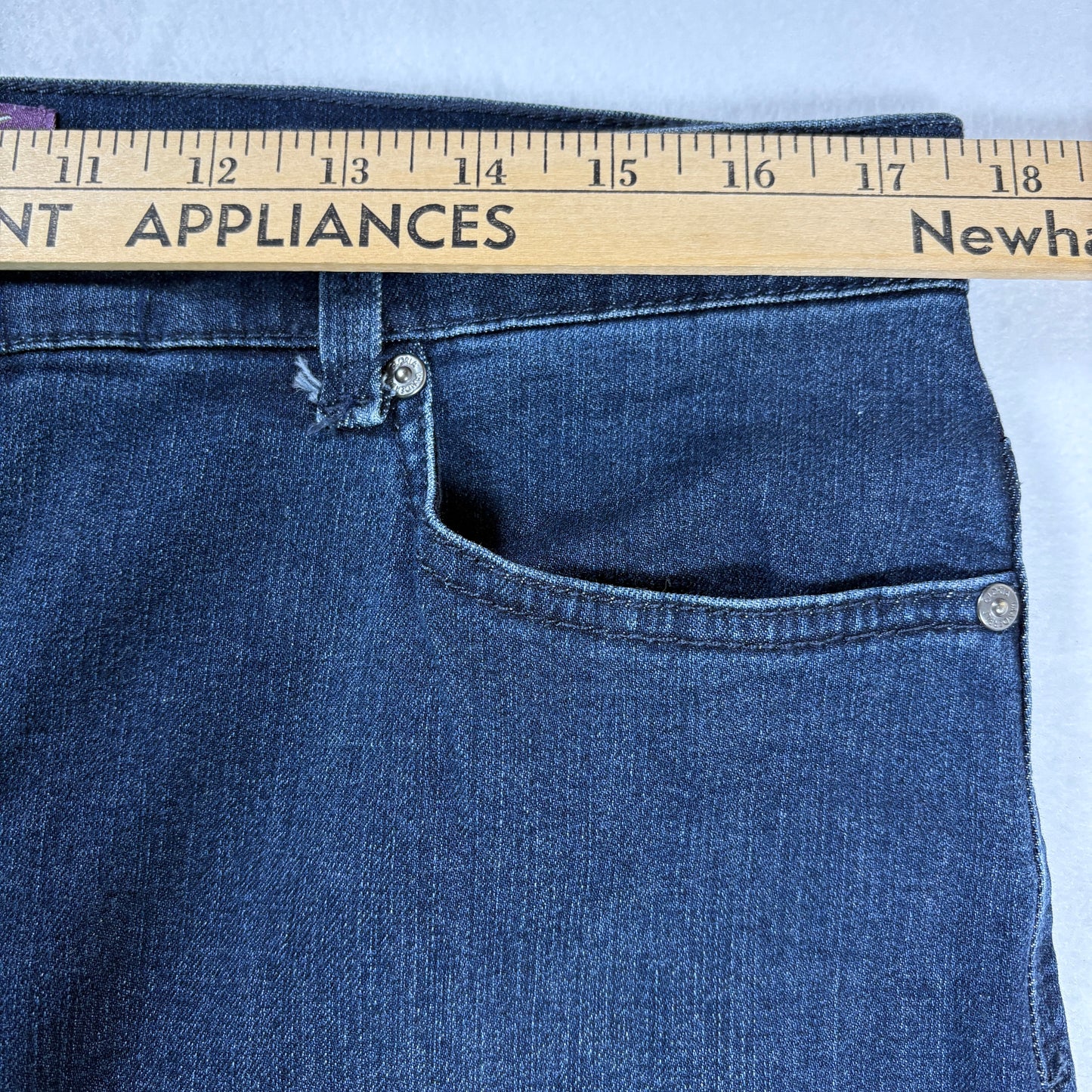 Gloria Vanderbilt Amanda Jeans Women’s 14 Dark Wash Classic Tapered High Rise Denim