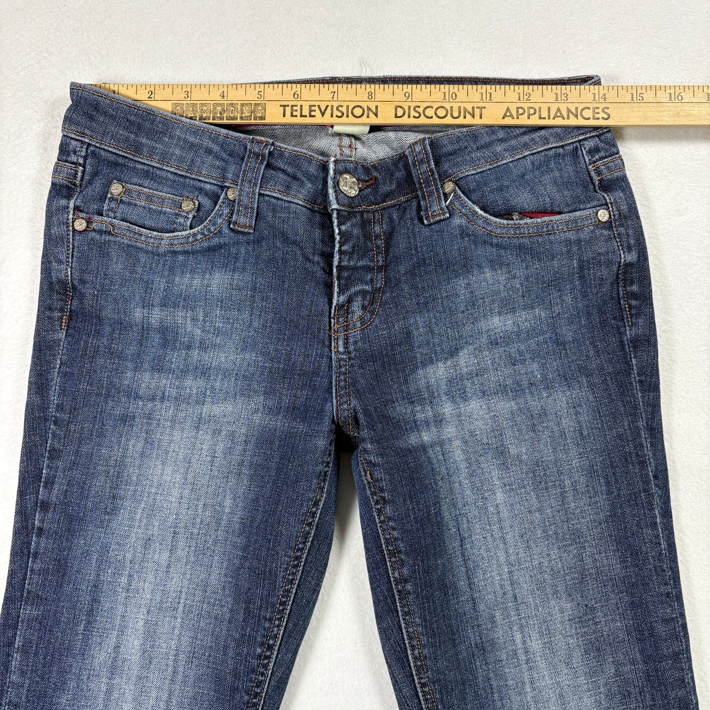 Refuge Womens Jeans 7R Medium Wash Bootcut Denim Stretch Y2K 90s Grunge Vintage