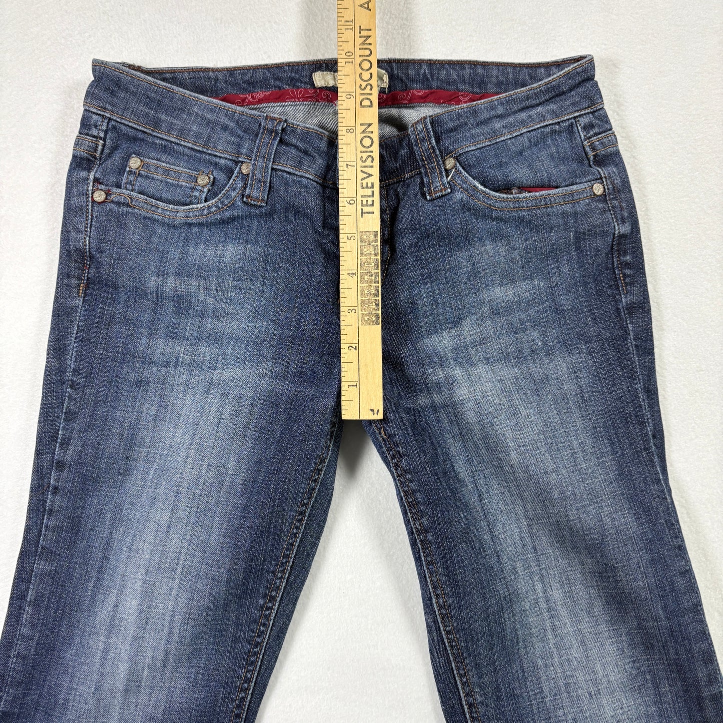 Refuge Womens Jeans 7R Medium Wash Bootcut Denim Stretch Y2K 90s Grunge Vintage