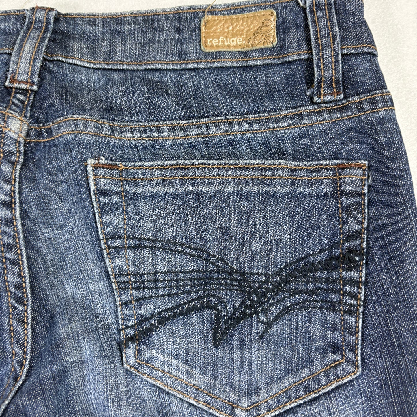 Refuge Womens Jeans 7R Medium Wash Bootcut Denim Stretch Y2K 90s Grunge Vintage