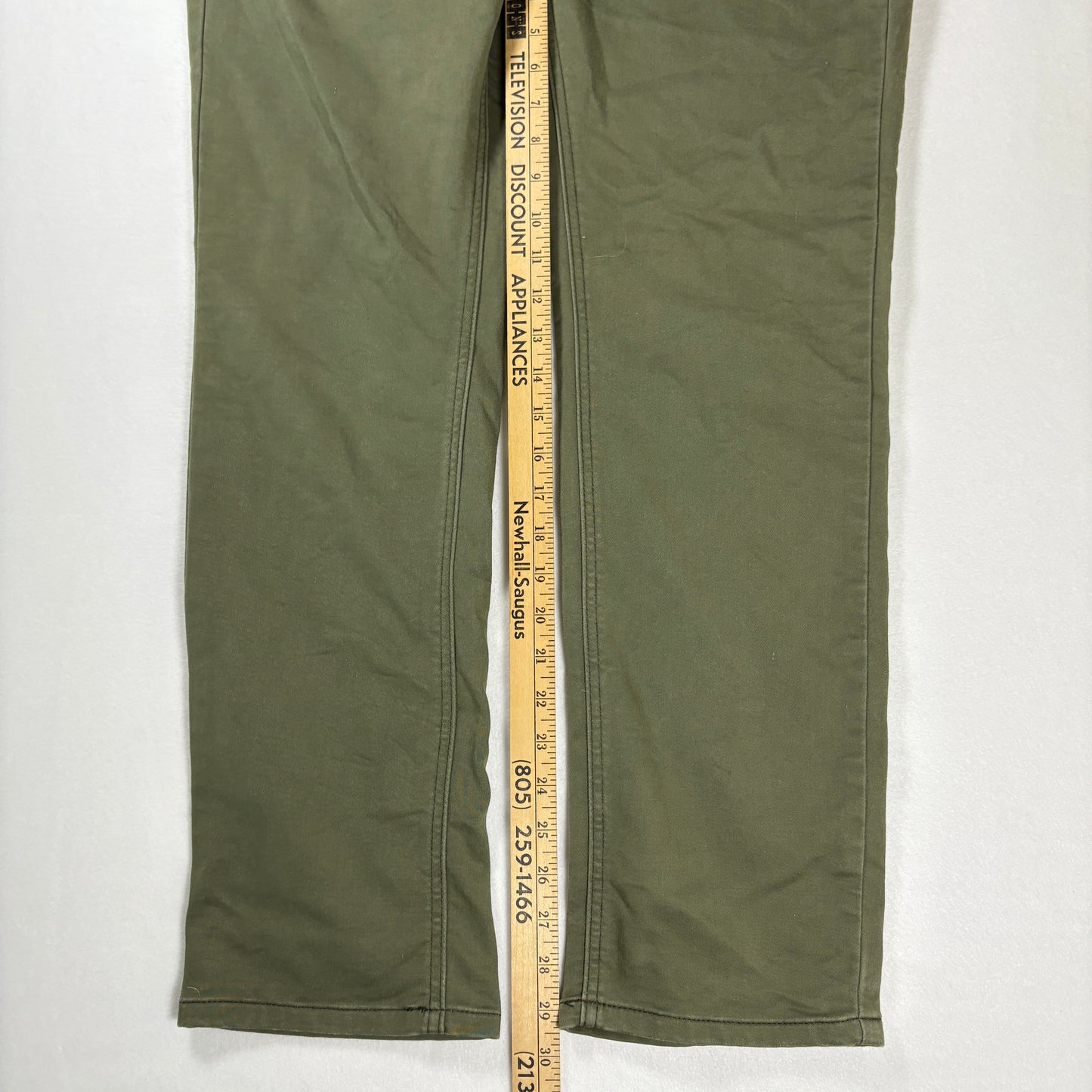 Ezekiel 305 Chino Pants Mens 32x32 Olive Green Casual Straight Leg Baggy Streetwear