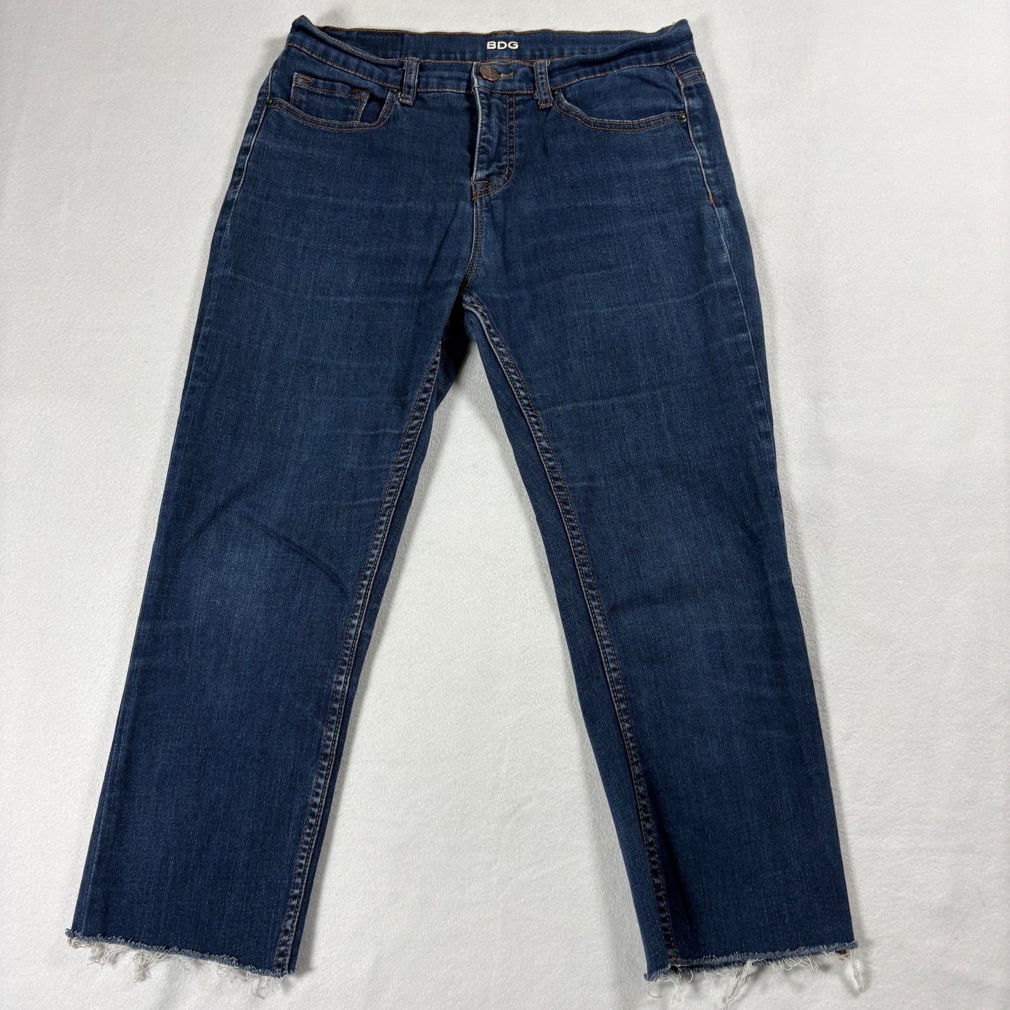 BDG Jeans Womens 29X30 High Rise Cigarette Ankle Raw Hem Streetwear Vintage 90sII
