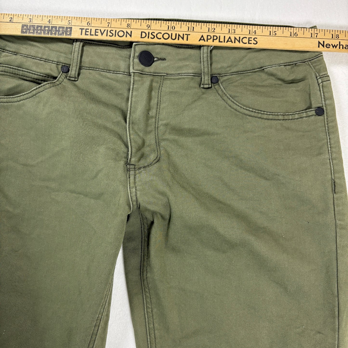 Ezekiel 305 Chino Pants Mens 32x32 Olive Green Casual Straight Leg Baggy Streetwear