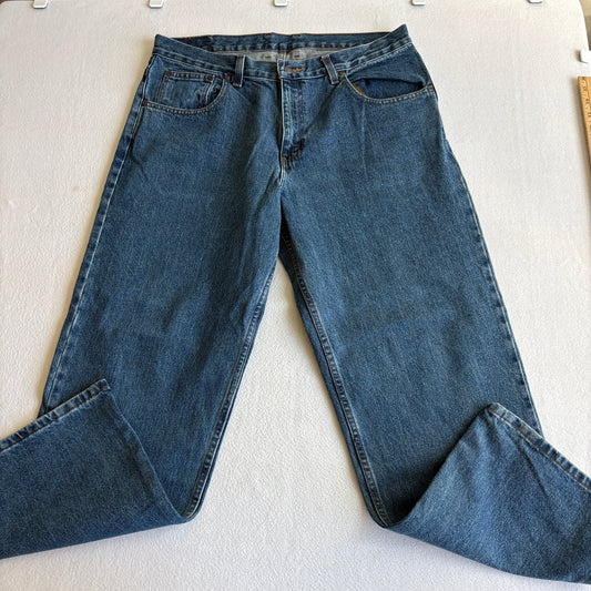 Arizona Mens 36x30 Blue Denim Jeans Straight Leg Y2K Workwear Classic Fit Pants