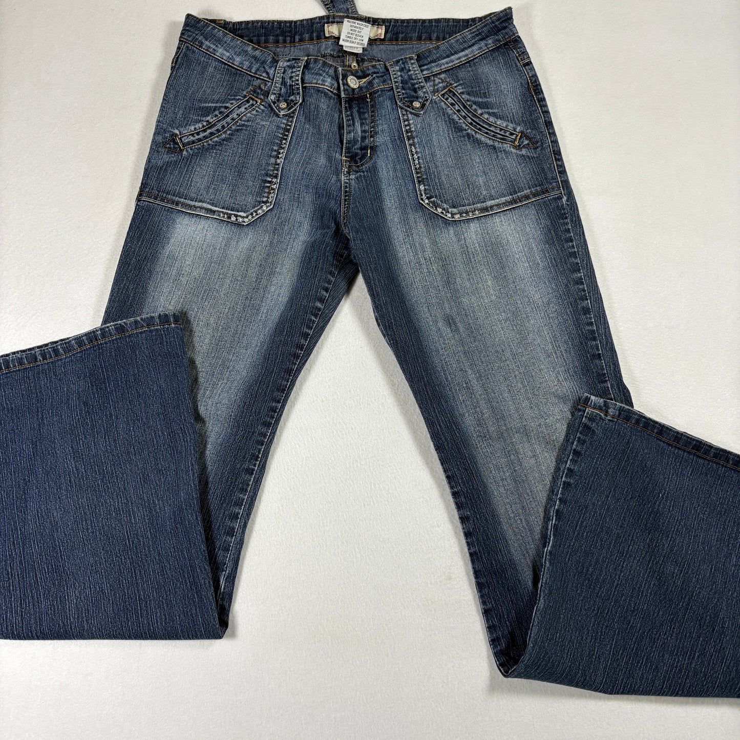 YMI Womens Jeans Size 11 Blue Denim Bootcut Stretch Low Rise Y2K 90s Grunge