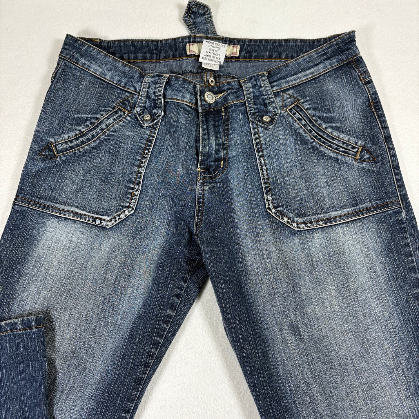 YMI Womens Jeans Size 11 Blue Denim Bootcut Stretch Low Rise Y2K 90s Grunge