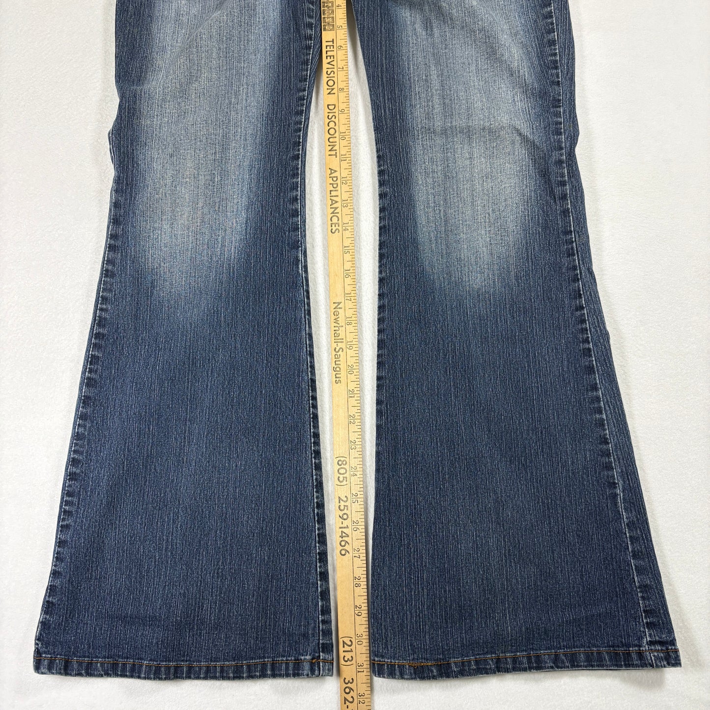 YMI Womens Jeans Size 11 Blue Denim Bootcut Stretch Low Rise Y2K 90s Grunge