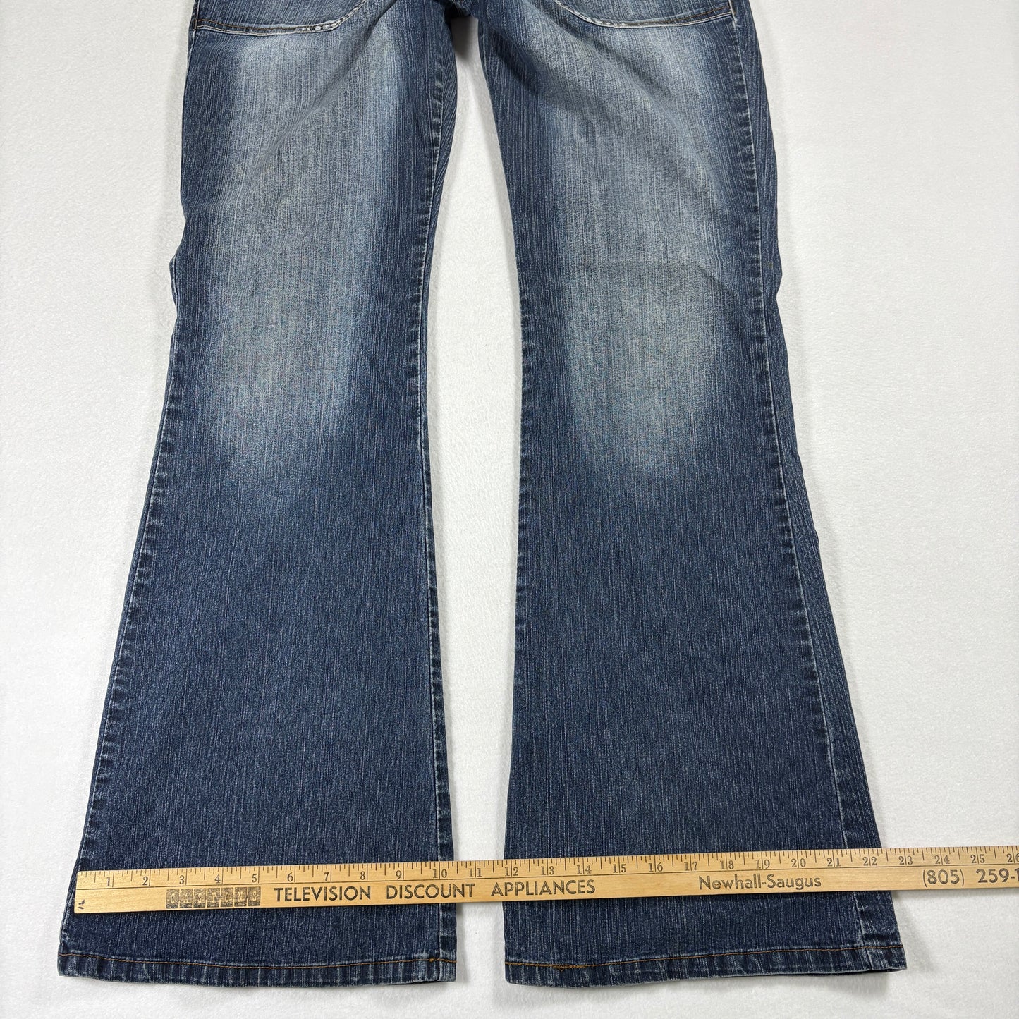 YMI Womens Jeans Size 11 Blue Denim Bootcut Stretch Low Rise Y2K 90s Grunge