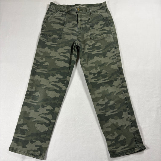 Universal Thread Pants Womens High Rise Straight Camo Green Streetwear Y2K 90sII