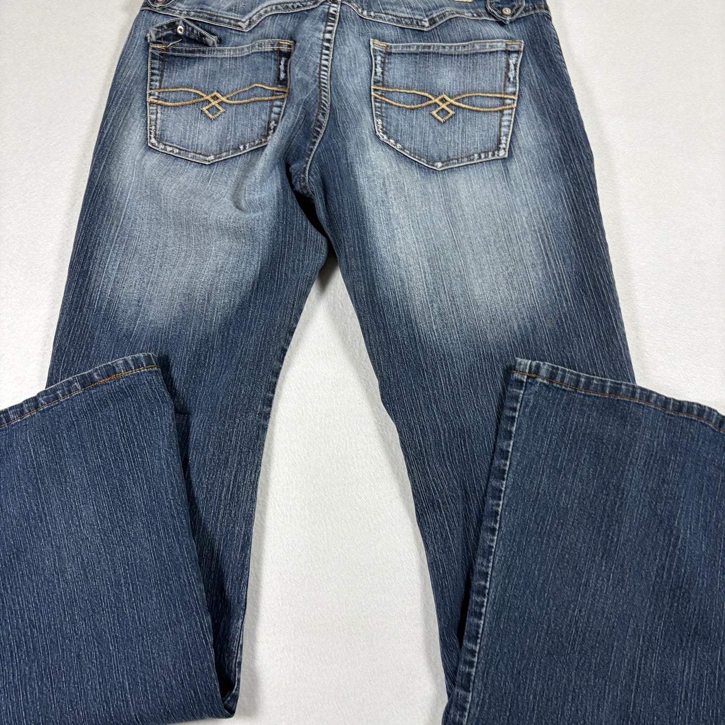 YMI Womens Jeans Size 11 Blue Denim Bootcut Stretch Low Rise Y2K 90s Grunge
