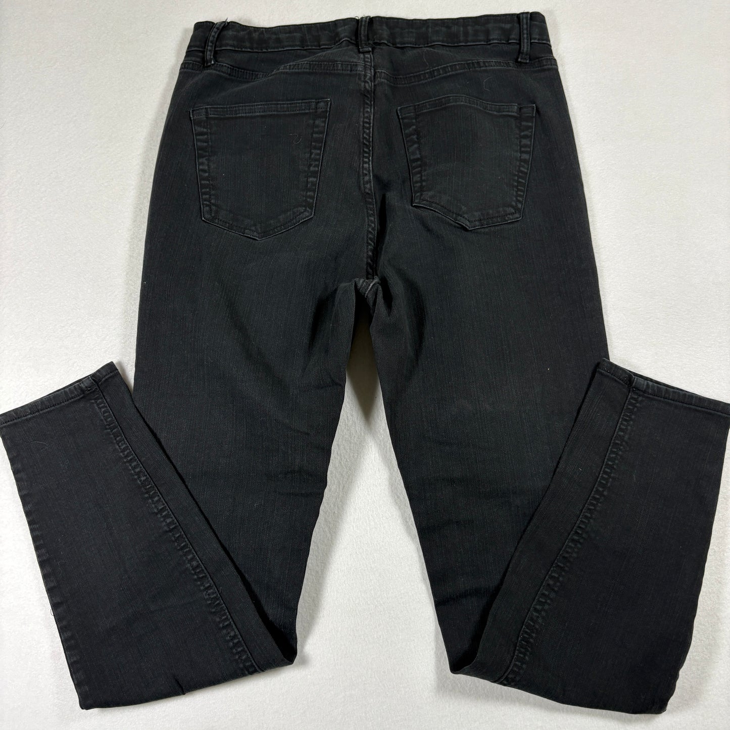 Wild Fable Womens Jeans 8 Black Distressed Ripped Denim Straight Y2K Grunge