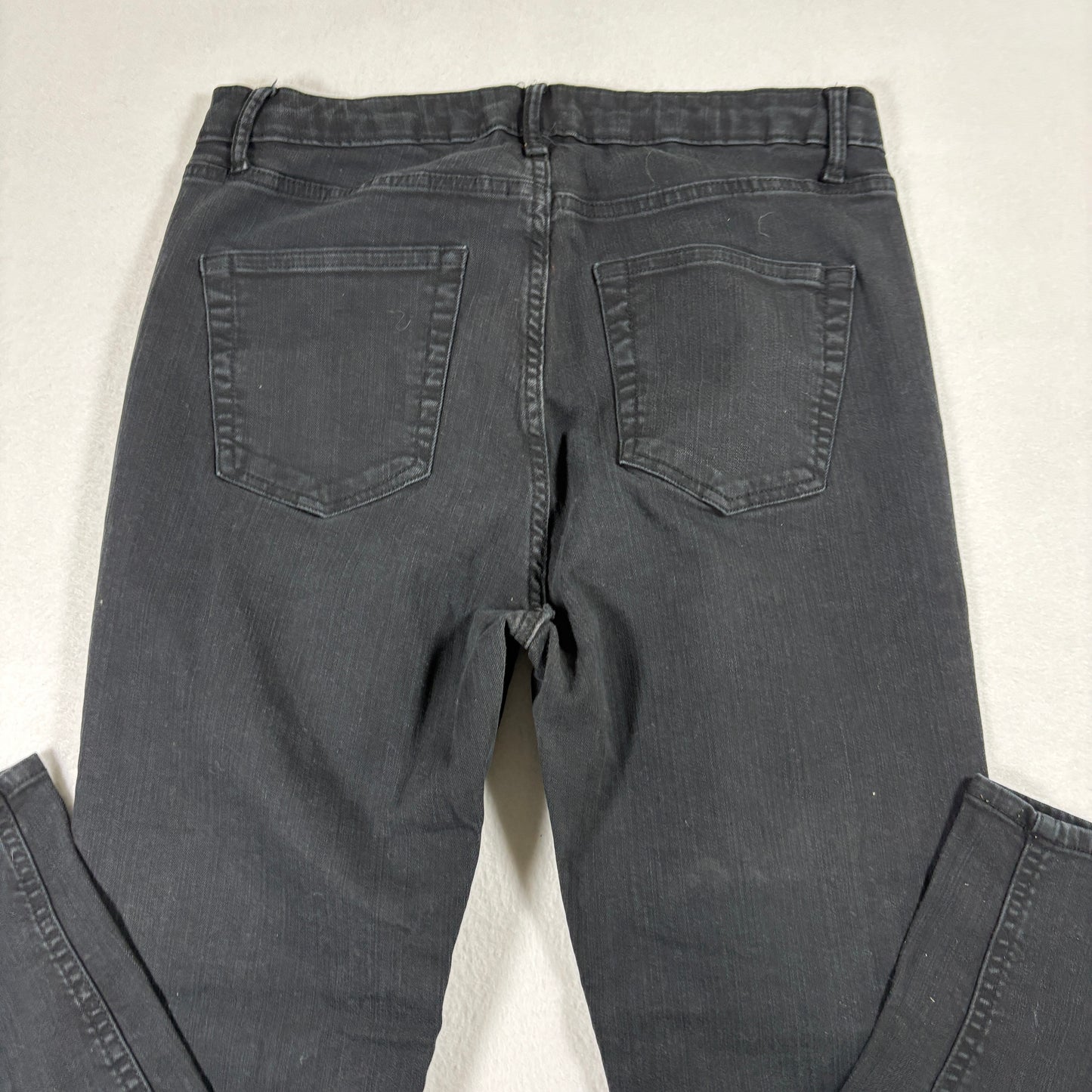 Wild Fable Womens Jeans 8 Black Distressed Ripped Denim Straight Y2K Grunge