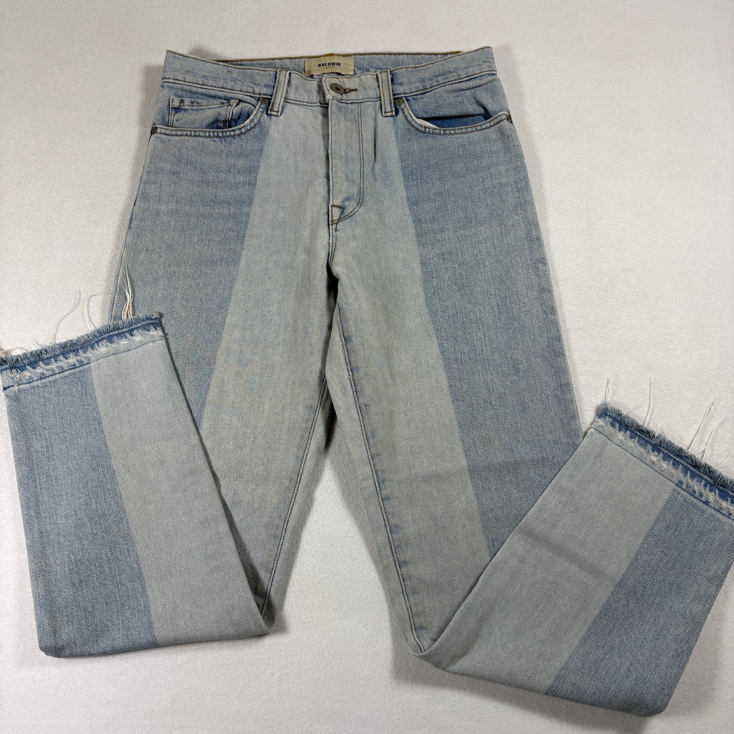 Baldwin Womens Jeans 27 Lola High Rise Cropped Straight USA Patchwork Y2K