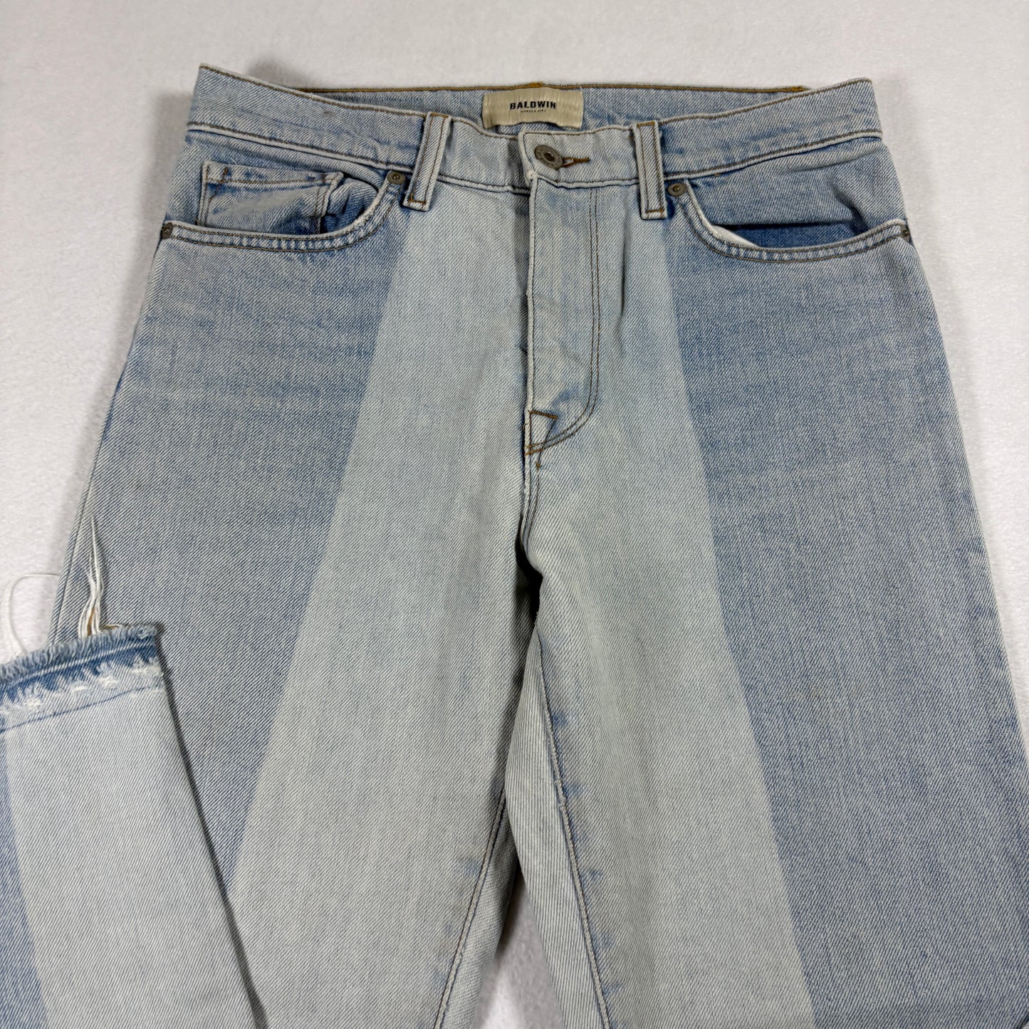 Baldwin Womens Jeans 27 Lola High Rise Cropped Straight USA Patchwork Y2K