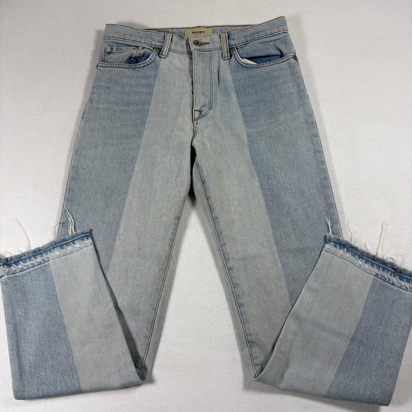 Baldwin Womens Jeans 27 Lola High Rise Cropped Straight USA Patchwork Y2K