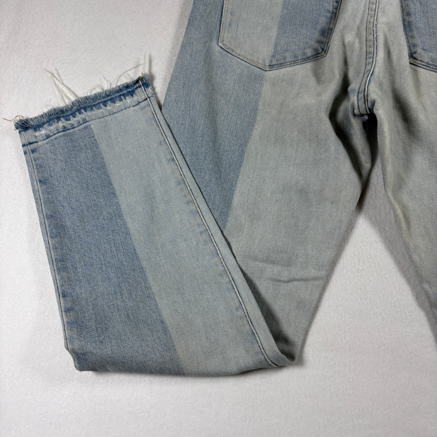 Baldwin Womens Jeans 27 Lola High Rise Cropped Straight USA Patchwork Y2K