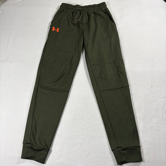 Under Armour Pants Mens Small Olive Green Fleece Joggers Streetwear Y2K 90s Loose