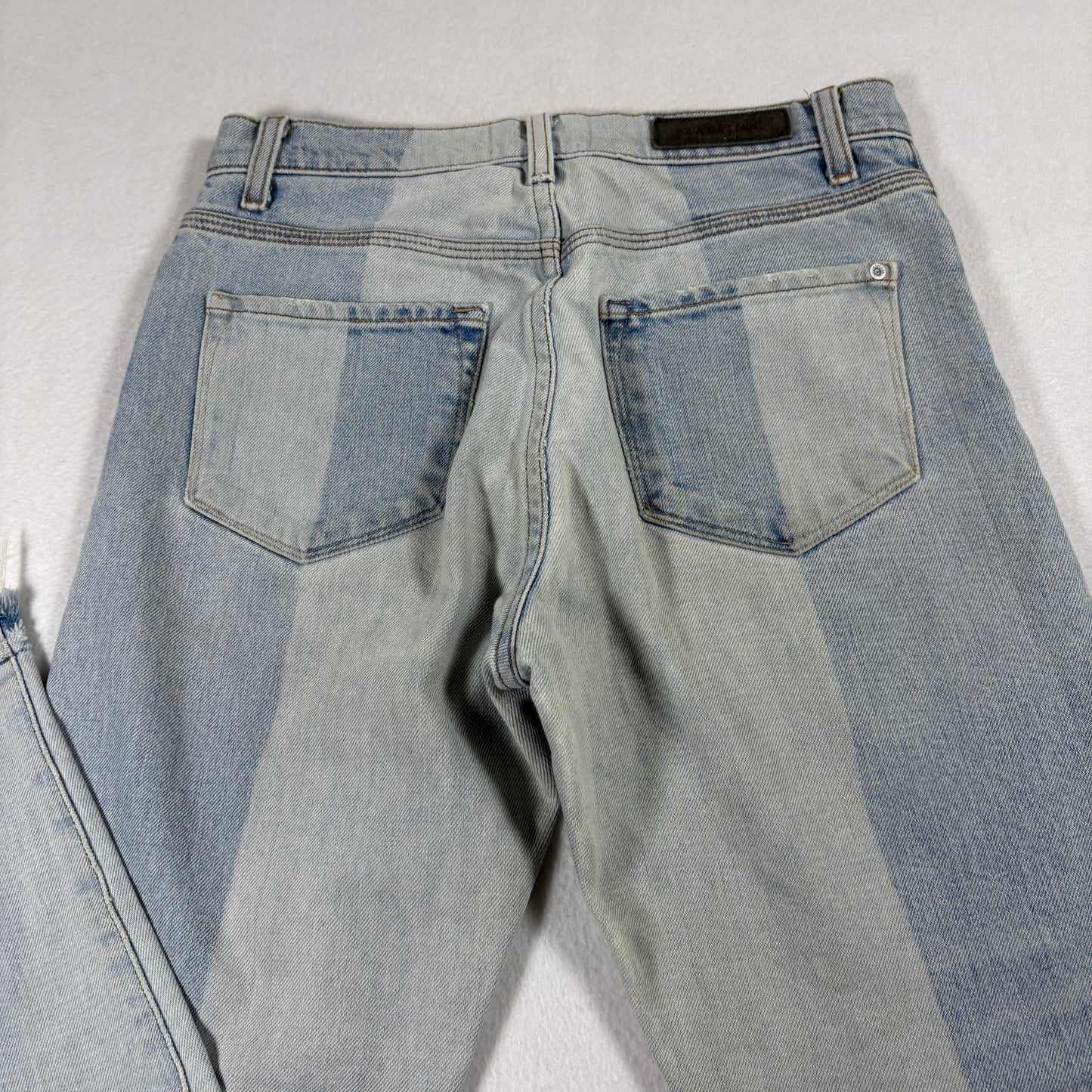 Baldwin Womens Jeans 27 Lola High Rise Cropped Straight USA Patchwork Y2K