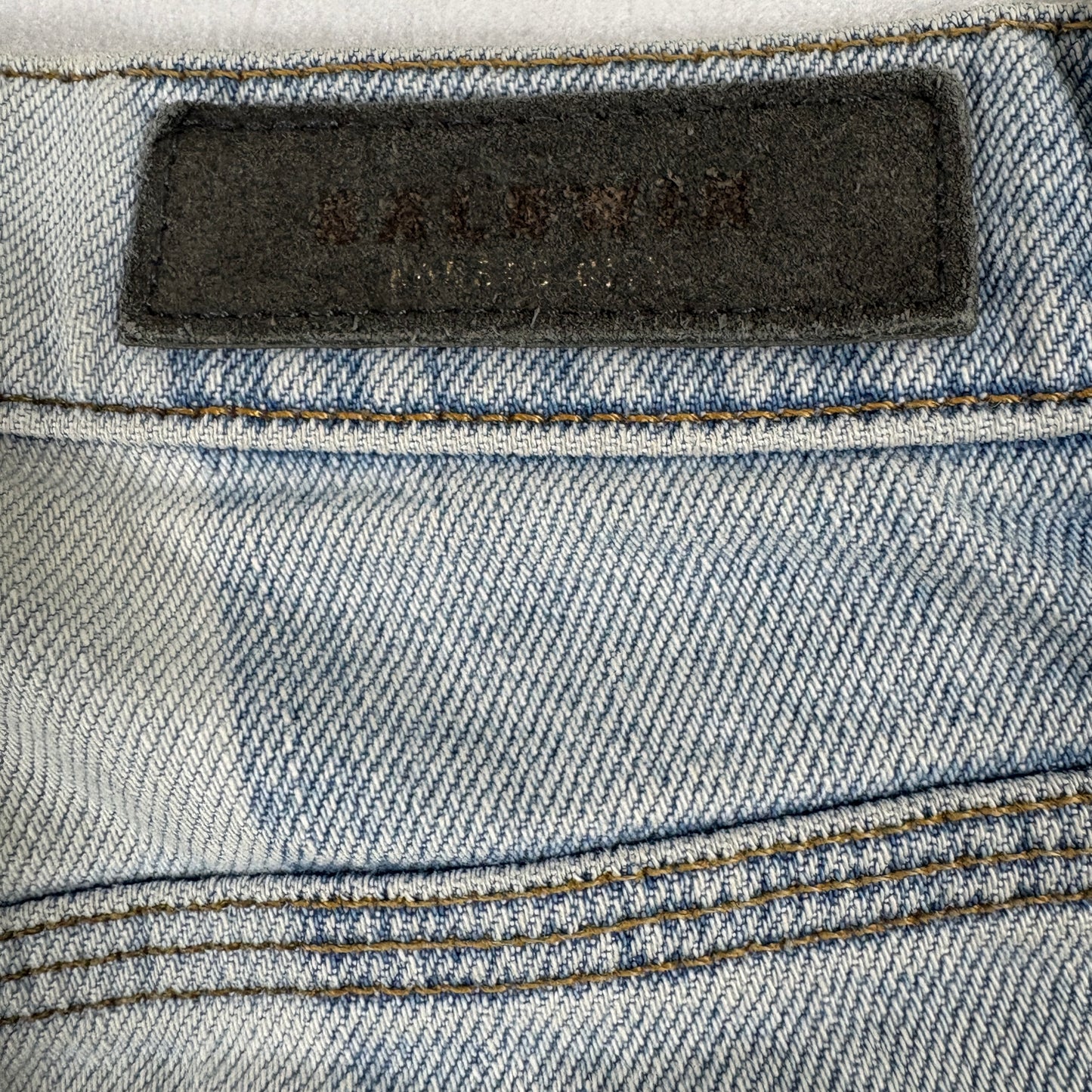 Baldwin Womens Jeans 27 Lola High Rise Cropped Straight USA Patchwork Y2K