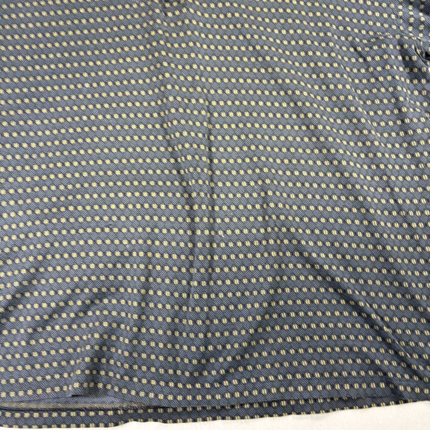 Louis Roth Mens Polo Shirt XXL Black Gold Pattern 90s Vintage Made in Korea