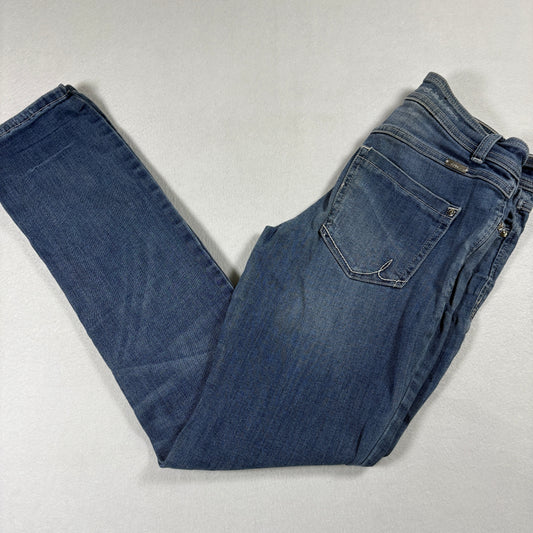 INC Womens Jeans 2 Blue Straight Leg Stretch Denim Mid Rise Vintage Y2K Classic