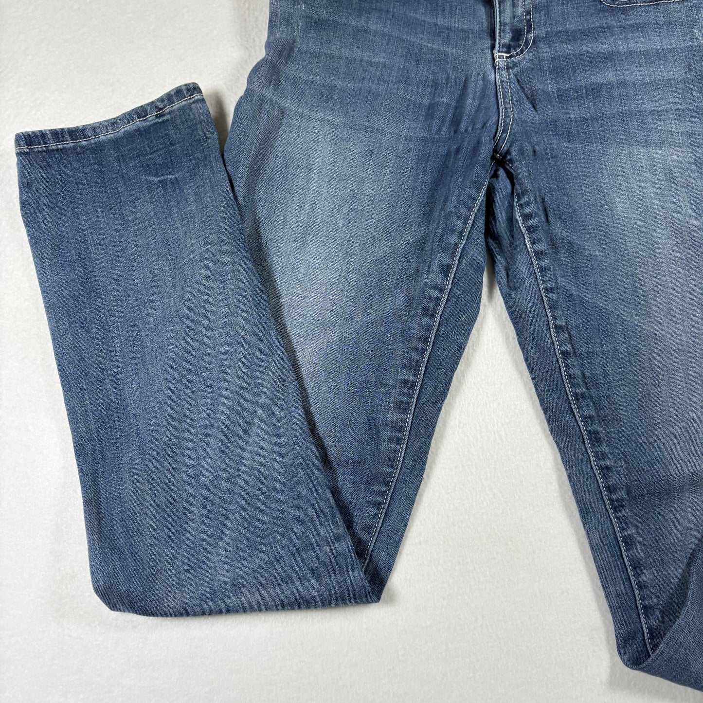 INC Womens Jeans 2 Blue Straight Leg Stretch Denim Mid Rise Vintage Y2K Classic