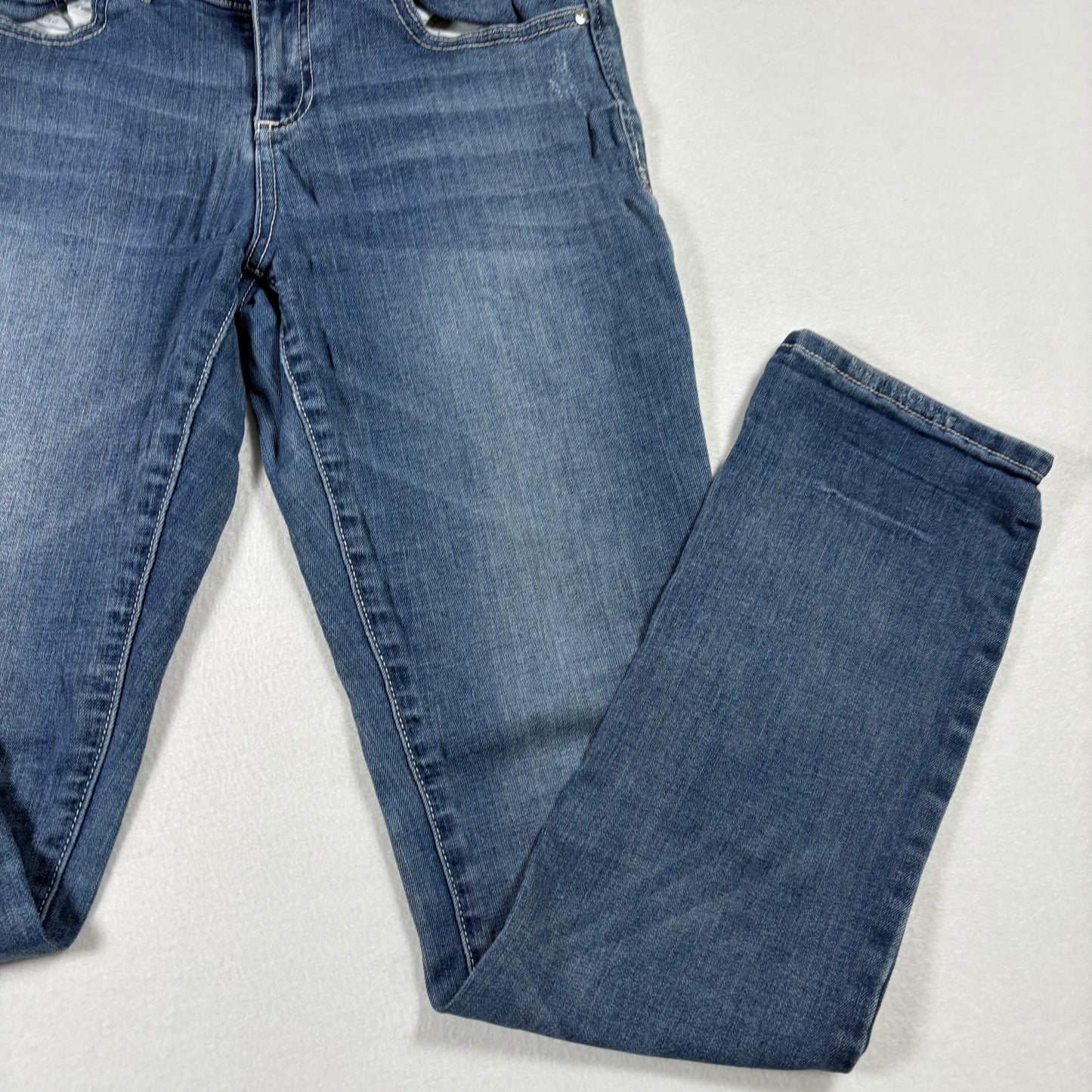 INC Womens Jeans 2 Blue Straight Leg Stretch Denim Mid Rise Vintage Y2K Classic