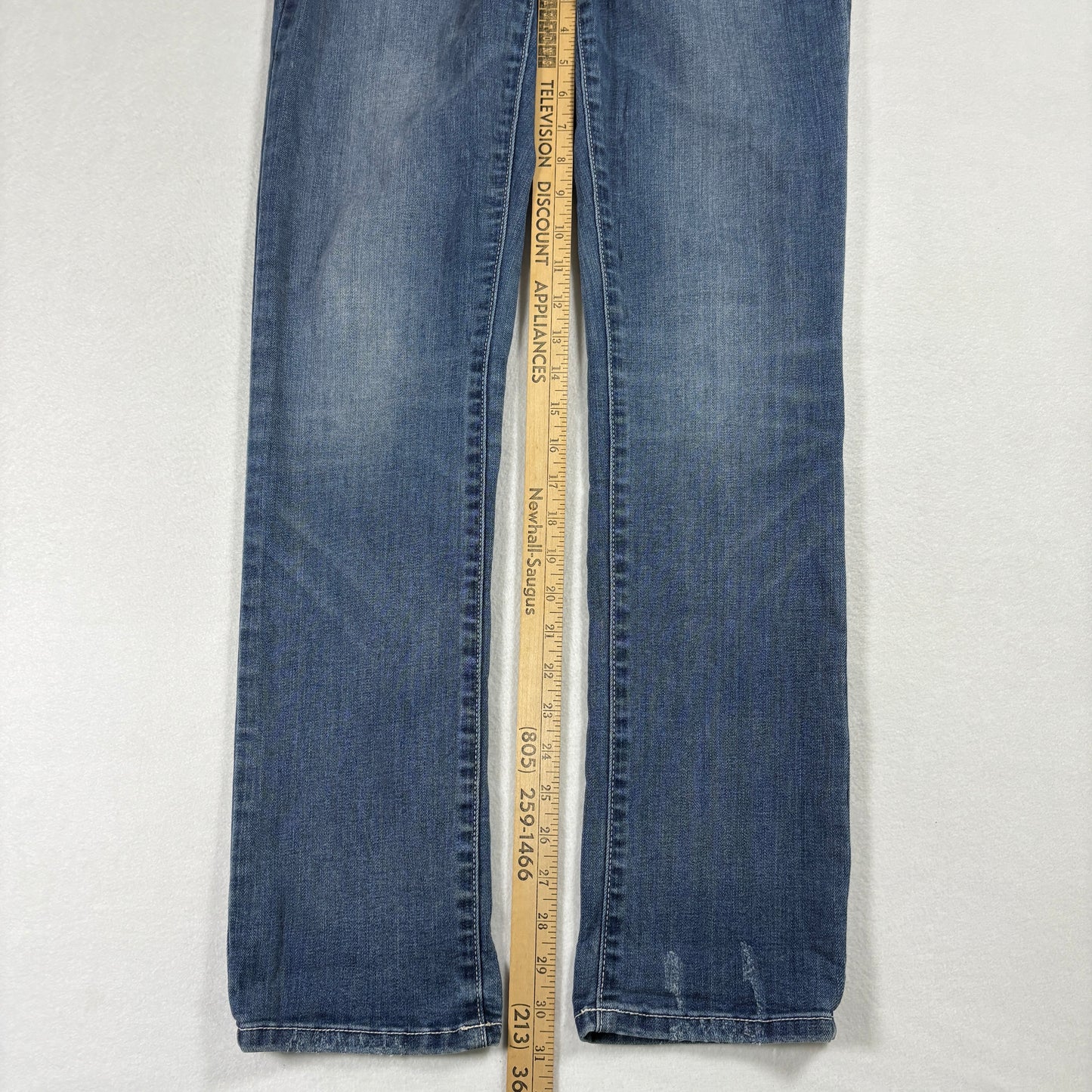 INC Womens Jeans 2 Blue Straight Leg Stretch Denim Mid Rise Vintage Y2K Classic