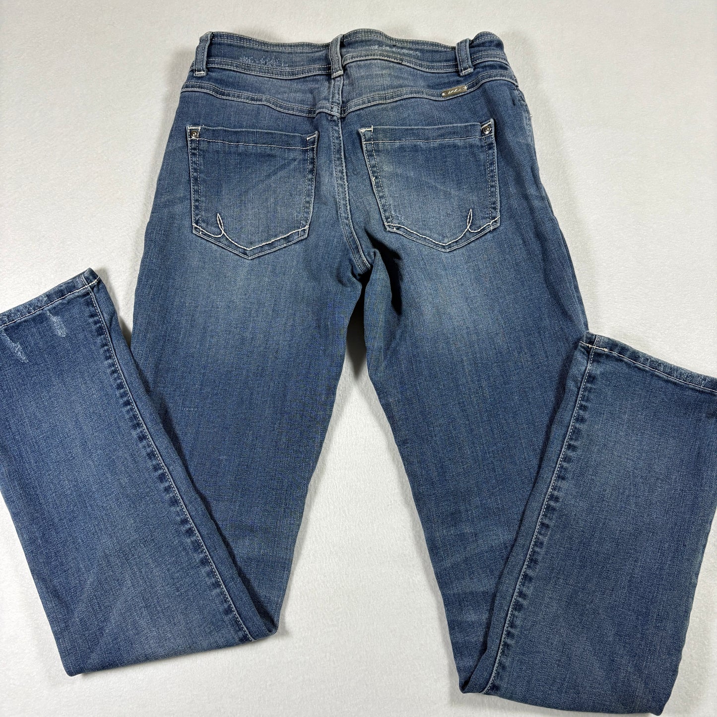 INC Womens Jeans 2 Blue Straight Leg Stretch Denim Mid Rise Vintage Y2K Classic