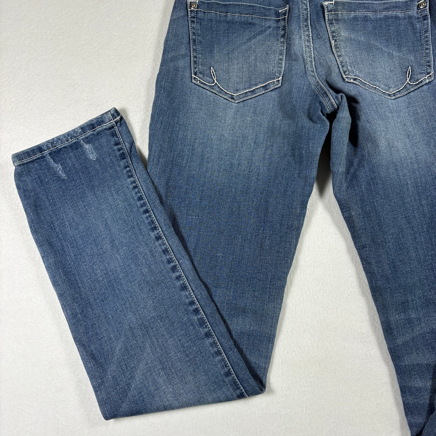 INC Womens Jeans 2 Blue Straight Leg Stretch Denim Mid Rise Vintage Y2K Classic