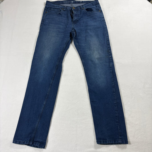 BEVERLY HILLS POLO CLUB Jeans Mens 32x32 Blue Straight Denim Vintage 90s Repair!