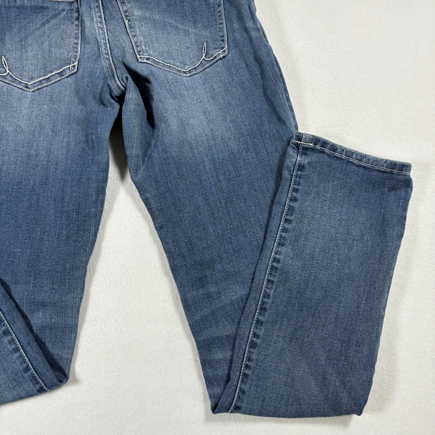 INC Womens Jeans 2 Blue Straight Leg Stretch Denim Mid Rise Vintage Y2K Classic