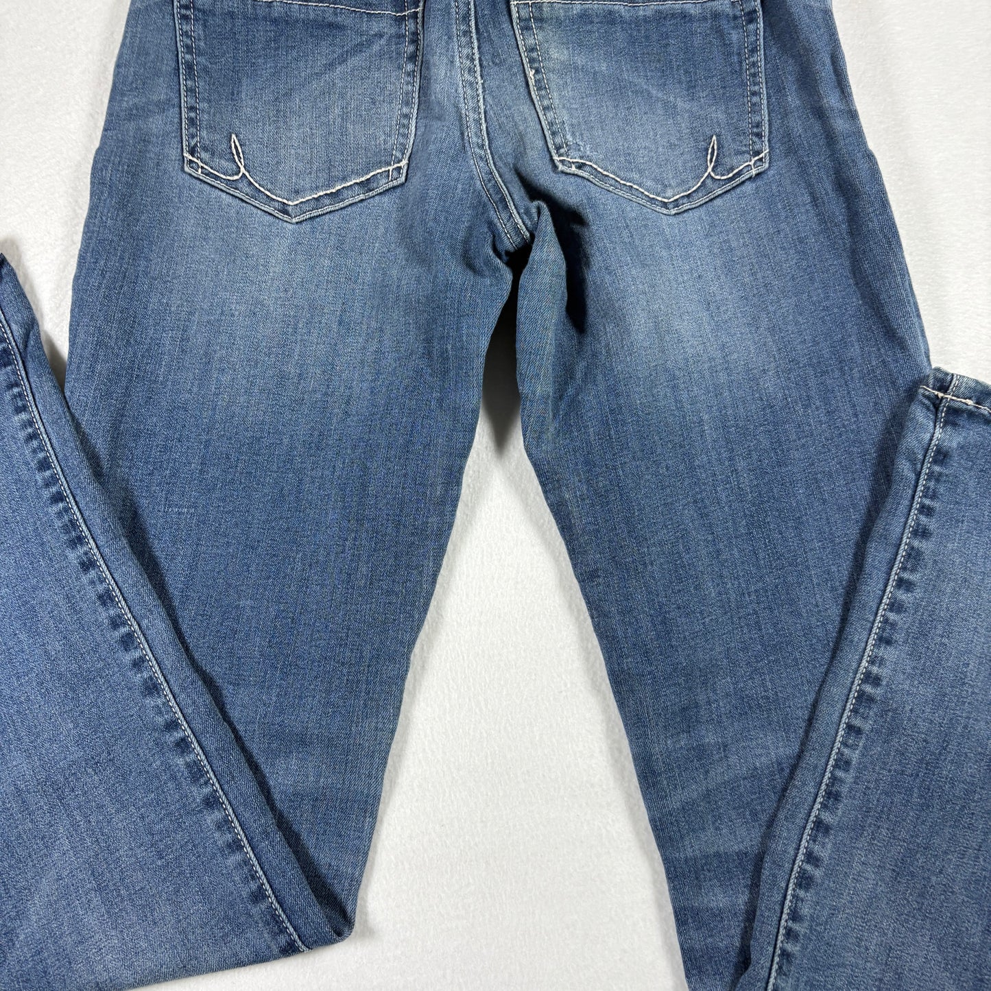 INC Womens Jeans 2 Blue Straight Leg Stretch Denim Mid Rise Vintage Y2K Classic